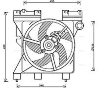 AVA COOLING SYSTEMS CN7547 Fan, radiator