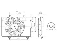 AVA COOLING SYSTEMS FD7709 Fan, radiator