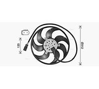 PRASCO MS7764 Fan, radiator