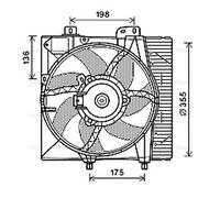 AVA COOLING SYSTEMS PE7550 Fan, radiator