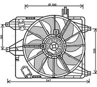 PRASCO RT7544 Fan, radiator