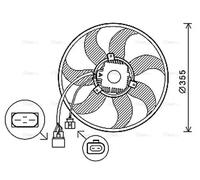 PRASCO VN7534 Fan, radiator