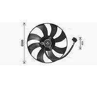 PRASCO VN7544 Fan, radiator