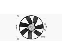 PRASCO VN7550 Fan, radiator