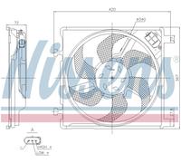 AVA Radiator Cooling Fan VN7554 for VW UP (2012) 1.0 -/BLUEMOTION etc