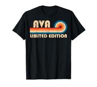 AVA Retro 70s 80s Sunset Stripe T-Shirt