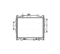 AVA TO2249 Cooling Radiator