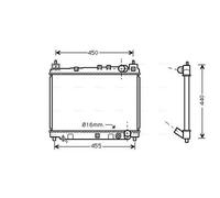 AVA TO2258 Cooling Radiator
