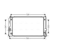 AVA TO2295 Cooling Radiator