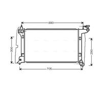 AVA TO2302 Cooling Radiator