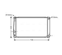 AVA TO2419 Cooling Radiator