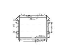AVA TO2432 Cooling Radiator