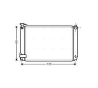 AVA TO2463 Cooling Radiator