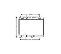 AVA TOA2357 Cooling Radiator