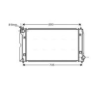 AVA TOA2403 Cooling Radiator