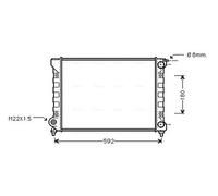 AVA VNA2045 Cooling Radiator