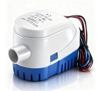 AVAKKER 12V 1100GPH Bilge Pump, Automatic Marine Submersible Water Pump for Boats, Yachts, Pools, Ponds, 1-1/8 Inch Outlet, Corrosion-Resistant, Low Noise, Easy Installation