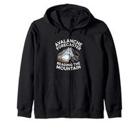 Avalanche Forecaster Reading The Mountain Snow Safety Zip Hoodie