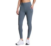 Avalanche Squat Proof Legging for Women, Buttery Soft Full Length Skinny Pant Legging for Hiking, Workouts, Zip Slate Blue, M