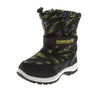 Avalanche Unisex Kid's Av Snow Boot, Black Green Blue, 1 Big