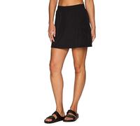 Avalanche Women's Cargo Hiking Skort, Quick Drying Crinkle Woven Tennis/Golf Skirt with Inner Liner Short, Black, S
