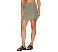 Avalanche Women's Cargo Hiking Skort, Quick Drying Crinkle Woven Tennis/Golf Skirt with Inner Liner Short, Agave, L