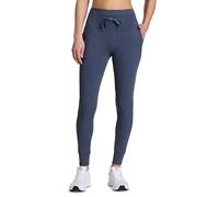 Avalanche Women's Drawstring Waist Gym Hiking Legging Fitted Jogger with Pockets, Dark Indigo Chunky Rib, M