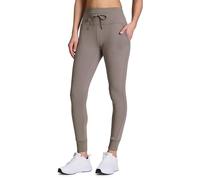 Avalanche Women's Drawstring Waist Gym Hiking Legging Fitted Jogger with Pockets, Driftwood Chunky Rib, Large