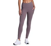 Avalanche Women's Smoke Purple Fleece Lined Hiking Leggings, High Waist Full Length Fleece Yoga Pants with Pockets, S