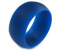 Avalaya Acrylic Bangle Bracelet In Navy Blue Matte Finish - Medium Size