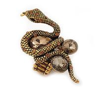 Avalaya Diamante Snake Stretch Ring (6cm Length)- 7/9 Size