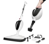 Avalla T-5 Steam Mop & Portable Handheld Steam Cleaner - 2-in-1 Double Steam Power - with 7 Accessories, Chemical-Free Cleaning for Floors, Grout, Carpets & Upholstery