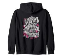 Avalokiteshvara Guanyin Punk Lotus Collage Buddha Zip Hoodie