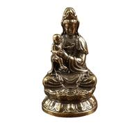 Avalokitesvara Statue Holding A Kid Guanyin Statue for Tabletop Living Room