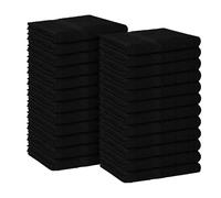 Avalon 24 Pack Black 100% Cotton 16x27 Inch Highly Absorbable Facial & Gym Hand Towels