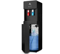 Avalon A6BLWTRCLRBLK Touchless Bottom Loading Cooler Dispenser-Hot & Cold Water, Child Safety Lock, Innovative Slim Design, Holds 3 or 5 Gallon Bottles-UL-Black