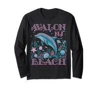 AVALON BEACH NJ DOLPHIN COLORFUL BEACH SOUVENIR Long Sleeve T-Shirt