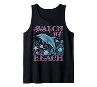 AVALON BEACH NJ DOLPHIN COLORFUL BEACH SOUVENIR Tank Top