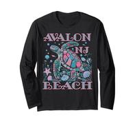 AVALON BEACH NJ TURTLE LOVER COLORFUL BEACH SOUVENIR Long Sleeve T-Shirt
