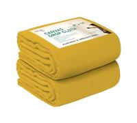 Avalon Canvas Drop Cloth for Painting 9x12 feet Pack of 2-8oz Painters Drop Cloths for Painting - All Purpose Canvas Tarps for Floor & Furniture Protection - Recycled Cotton Fabric