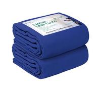 Avalon Canvas Drop Cloth for Painting 9x12 feet Pack of 2-8oz Painters Drop Cloths for Painting - All Purpose Canvas Tarps for Floor & Furniture Protection - Recycled Cotton Fabric