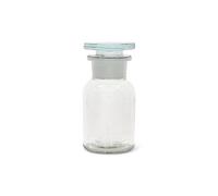 Avalon Cosmetic Packaging 100ml Clear Glass Apothecary Jar with Ground Glass Stopper - Vintage-Style Storage for Essential Oils, Herbs, and More
