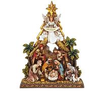 Avalon Gallery Creative Brands Nativity Tree and Stable Figurine