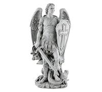 Avalon Gallery Garden Statue - Archangel Saint Michael The Warrior Indoor/Outdoor Catholic Sculpture, 24" Tall, Medium