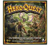 Avalon Hill HeroQuest The Jungle of Delthrak Adventure Pack, HeroQuest Base Game Required, Role Play - German Version, Earthy Tones and Blue and White