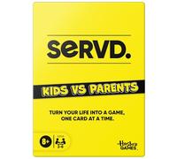 Avalon Hill SERVD Kids vs Parents Edition Game - Hilarious Real-Life Family Card Game for Kids, Teens, Adults - Fun Challenges - 2-6 Players - Ages 8+ - English Version