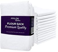 Avalon Kitchen Flour Sack Pack of 15 Size 28x28 Inches - 100% Ring Spun Cotton, Highly Absorbent Dish Towels for Drying Dishes, Durable Tea Towels for Kitchen, Multipurpose Flour Sack Dish Towels