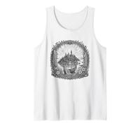 Avalon Mystical Island Arthurian Legend Sacred Line Art Tank Top