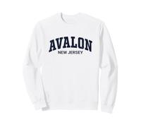 Avalon New Jersey Classic Arch Distressed Text Sweatshirt