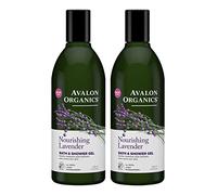 Avalon Organics Lavender Bath and Shower Gel, 12-Ounce Bottle (Pack of 2)